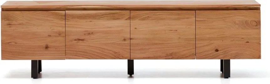 TV stolík z masívu akácie v prírodnej farbe 200x58x40 cm Uxue – Kave Home