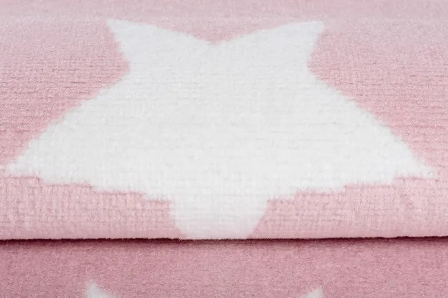 Detský koberec PINKY L896A Stars ružový