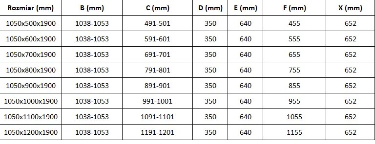 Mexen Roma, sprchovací kút 105 (dvere) x 100 (stena) cm, 6mm číre sklo, chrómový profil, 854-105-100-01-00