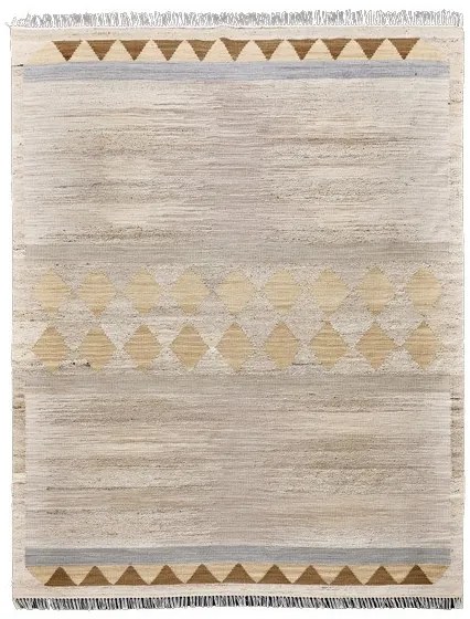 Ručne viazaný kusový koberec Angelo DESP P116 Pastel Brown Mix, 140x200, béžová, chodba / predsieň, Diamond Carpets India