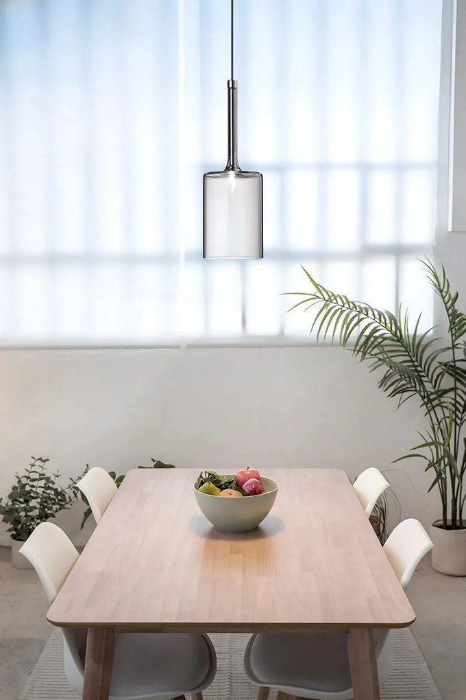 Toolight Toolight, stropné svietidlo 1xG4, APP1703-1CP GREY C, šedé sklo, OSW-04311