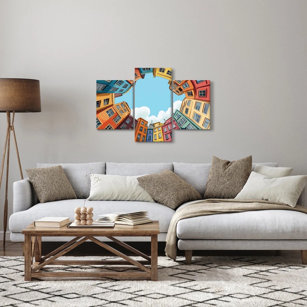 Obraz - Medzi domami (90x60 cm)