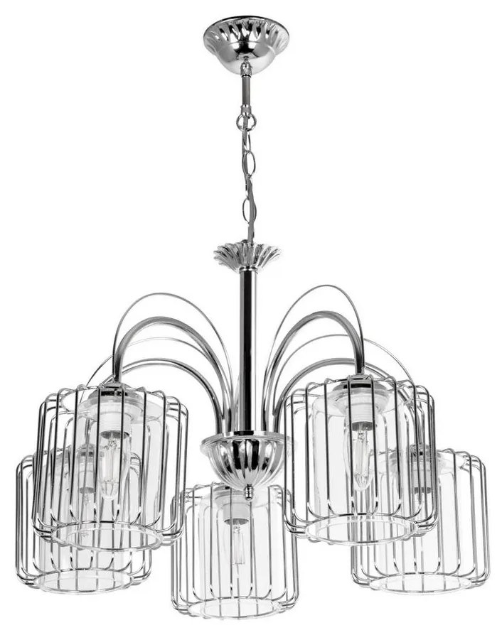 Luster na reťazi 5xE27/60W/230V