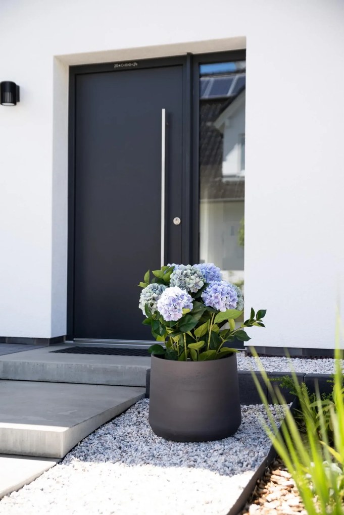 Kvetináč TROPICO, sklolaminát, výška 38 cm, antracit