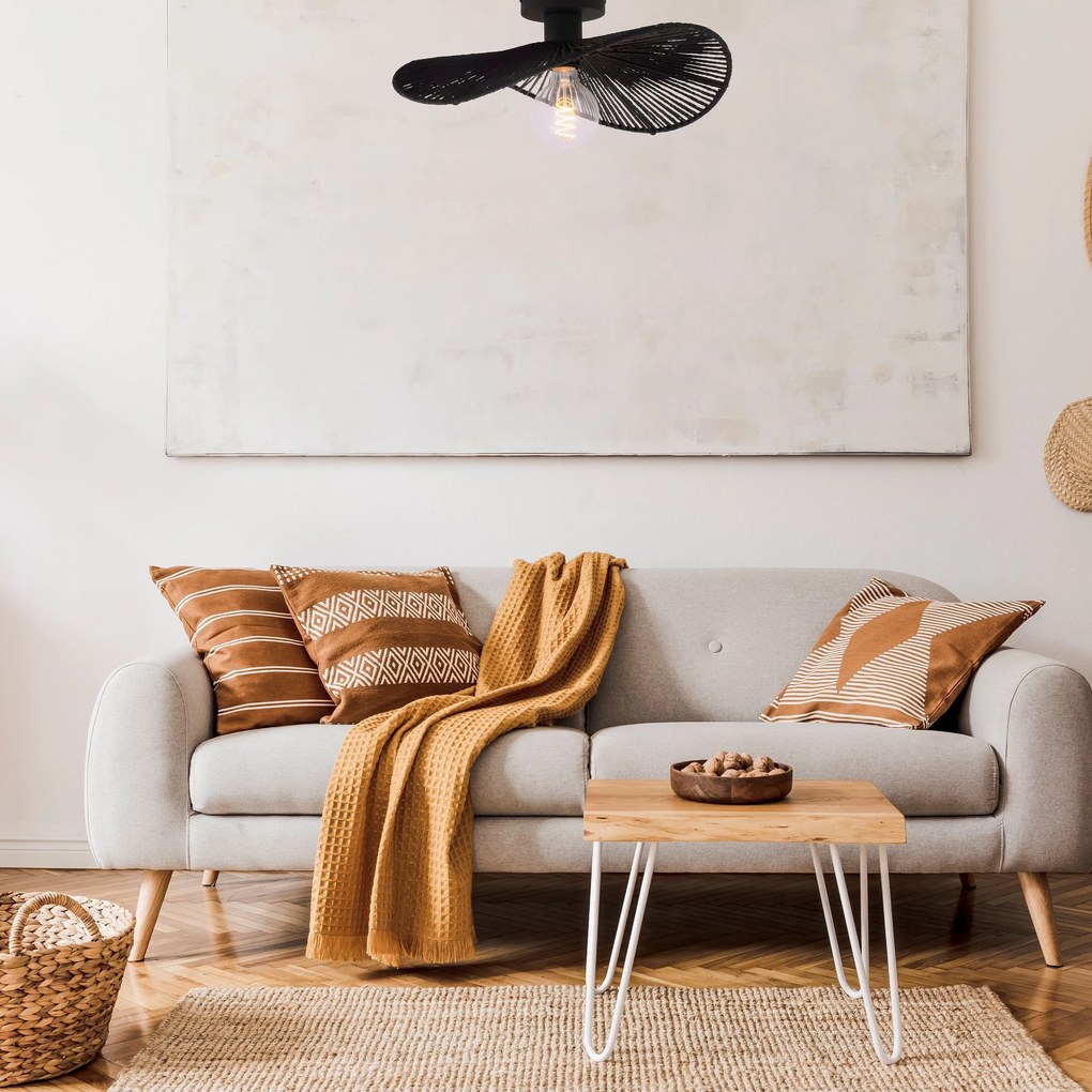 Toolight Toolight, stropné svietidlo 41cm, 1xE27, APP1832-1C, čierna, OSW-00631