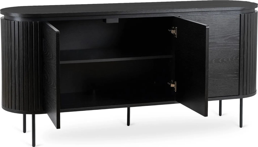 Komoda Beck 160 cm čierna