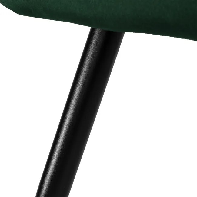 Jedálenská stolička ATLANTA zamatová, tmavozelená
