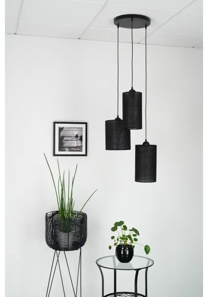 Brilagi - Luster na lanku TUBES 3xE27/15W/230V čierna