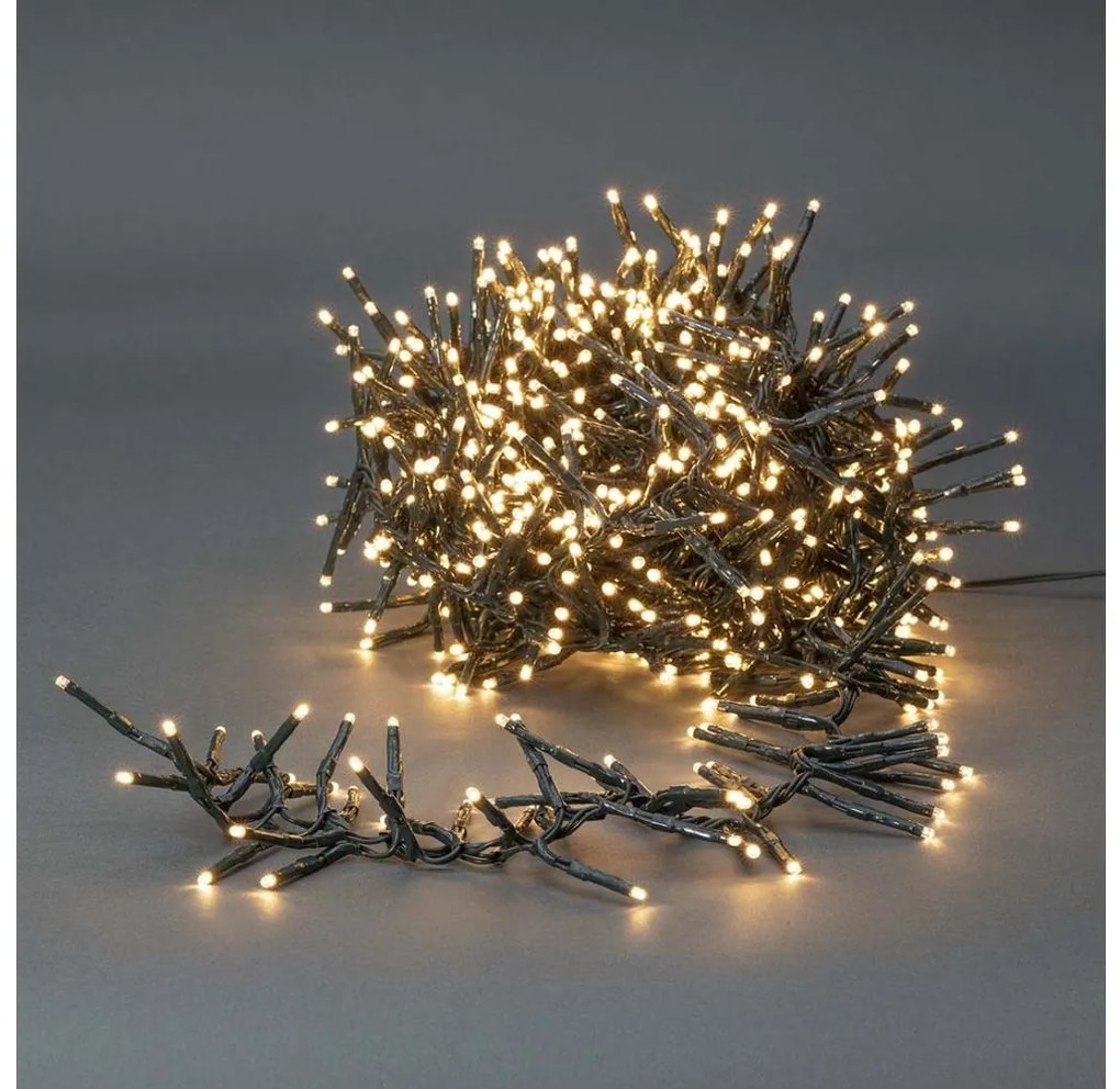 Nedis CLCS768 - LED Vianočná vonkajšia reťaz 768xLED/7 funkcií 8,6m IP44 teplá biela