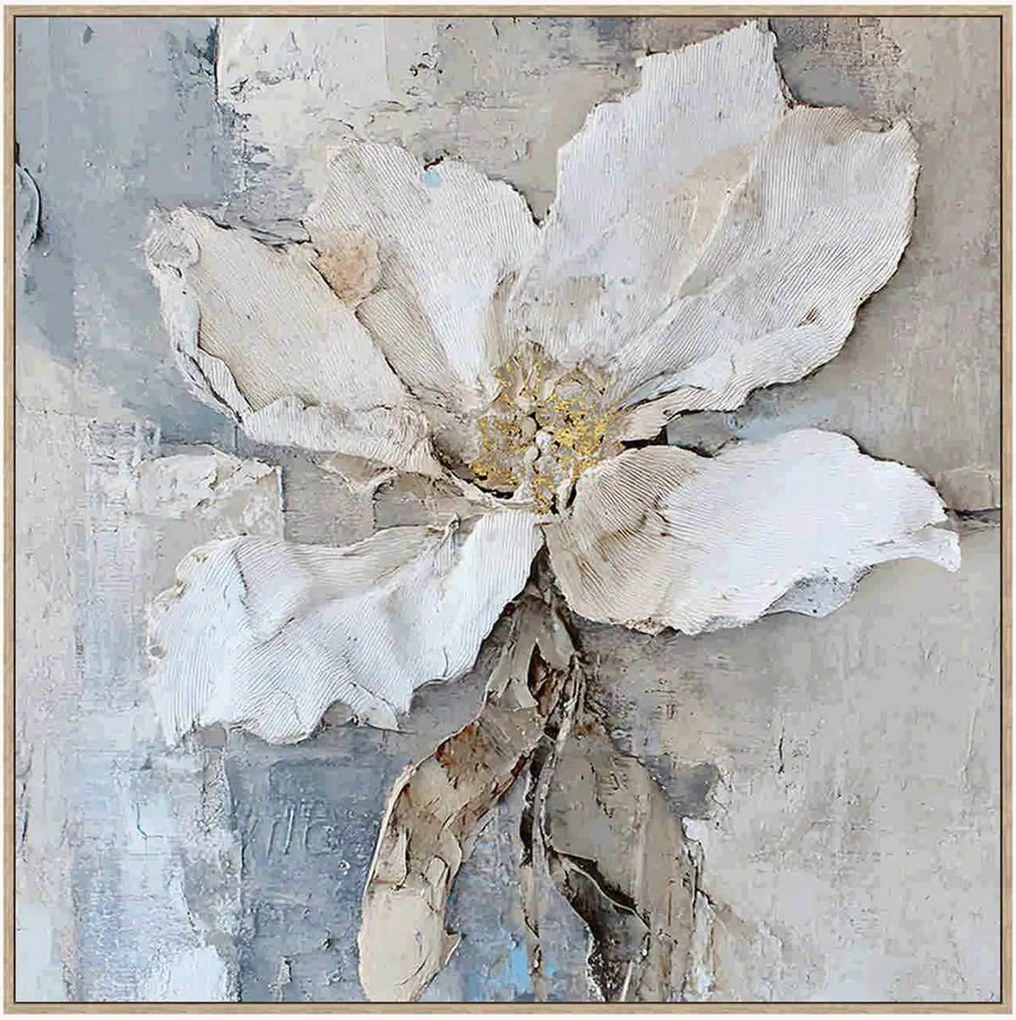 Ručne maľovaný obraz na plátne Flower