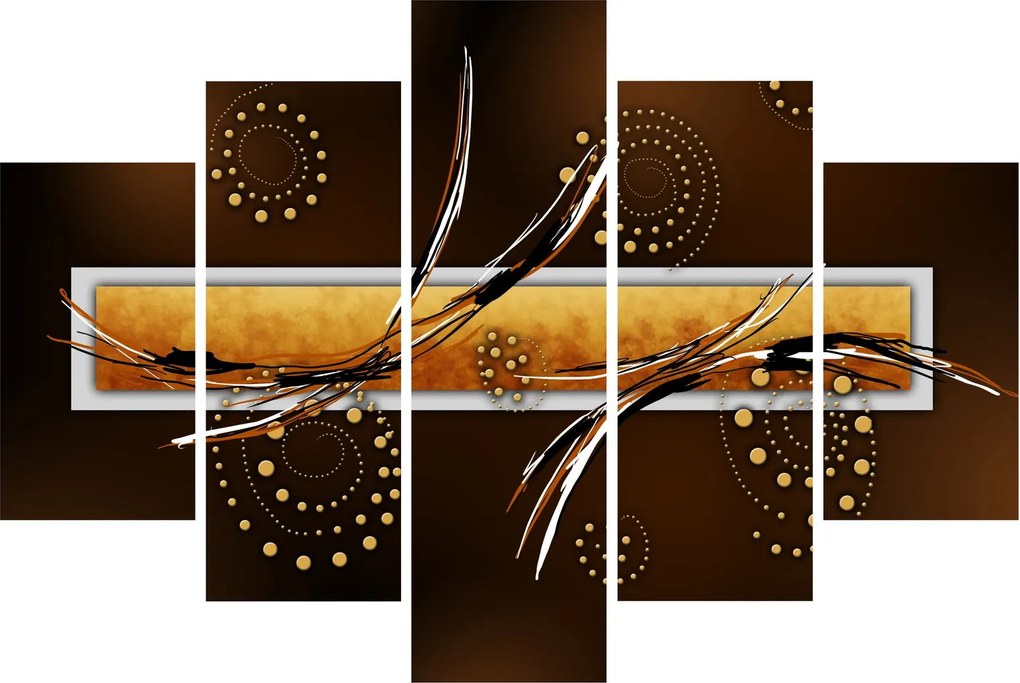 Obraz abstrakcie - Motýle (150x105 cm)