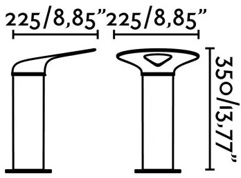 FARO 71224 - LED Vonkajšia lampa LOTUS LED/18W/230V IP65