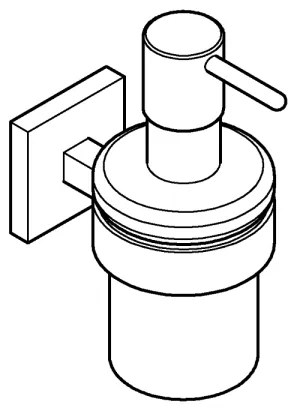 GROHE 410982430 - Dávkovač tekutého mydla START CUBE 158 × 126 × 72 mm čierny