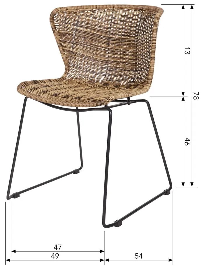 Sada 2 stoličiek WOOOD Wings Nature