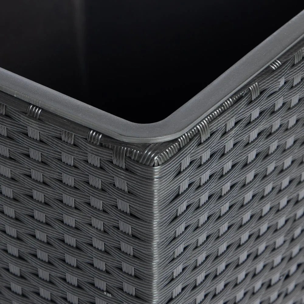 Vonkajší kvetináč v čiernej farbe Bonami Essentials Rose