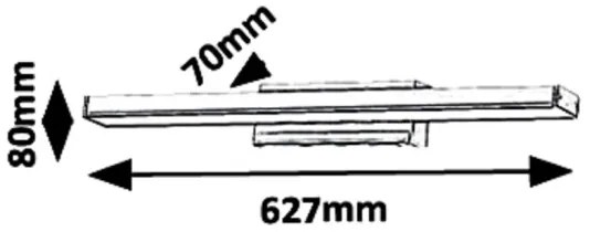 Rabalux 6129 - LED Kúpeľňové osvetlenie zrkadla JOHN LED/18W/230V IP44