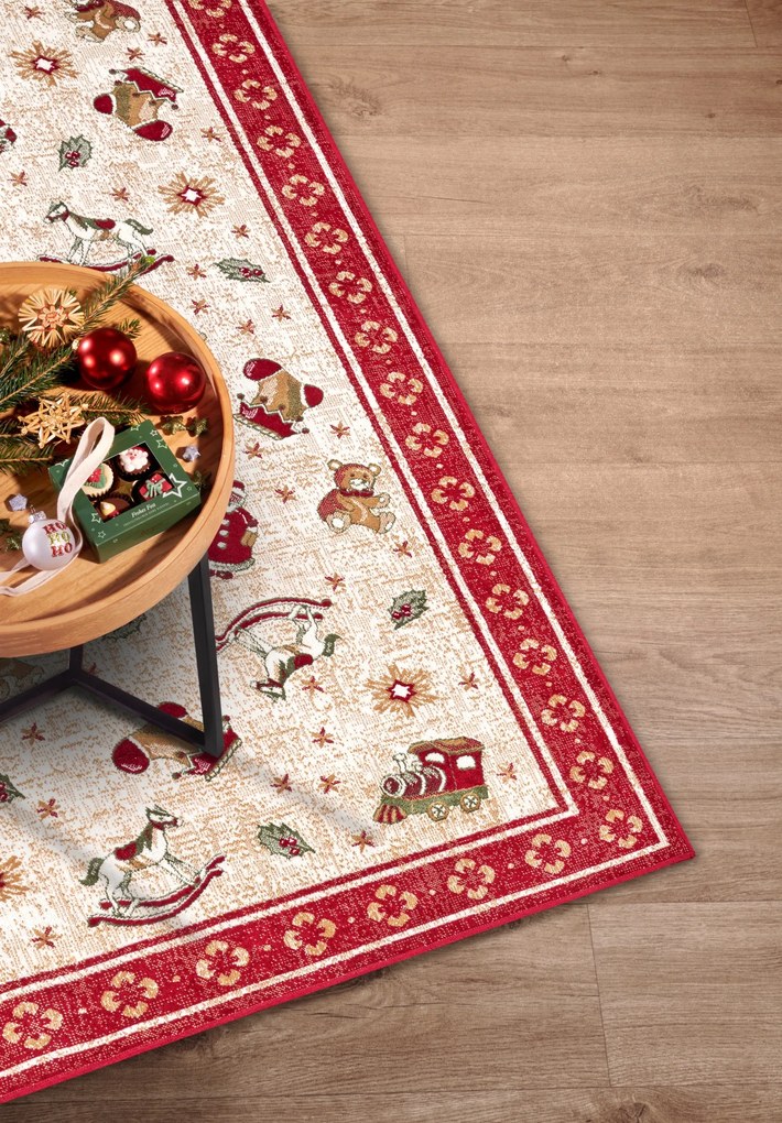 Villeroy & Boch, Kusový koberec Villeroy & Boch Toy's delight so strihaným vlasom 106217 Red, Multicolor, 160x230, červená, obývacia izba