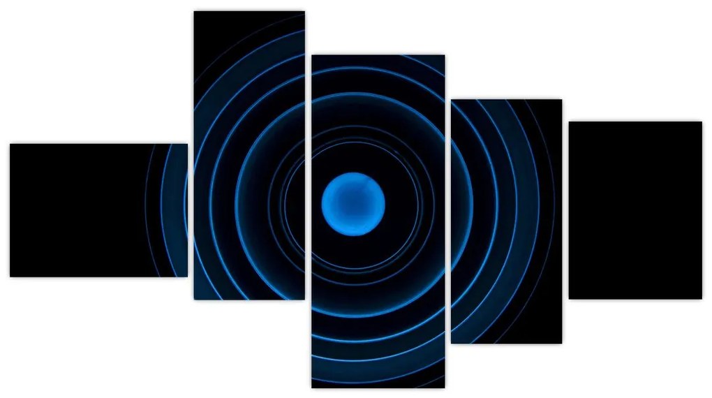 Modré kruhy - obraz