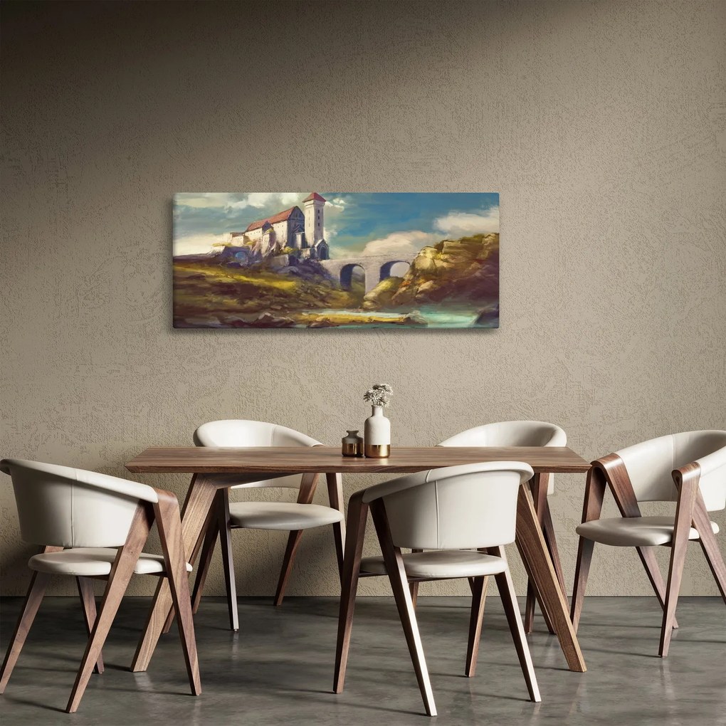 Obraz - Stredoveký hrad (120x50 cm)