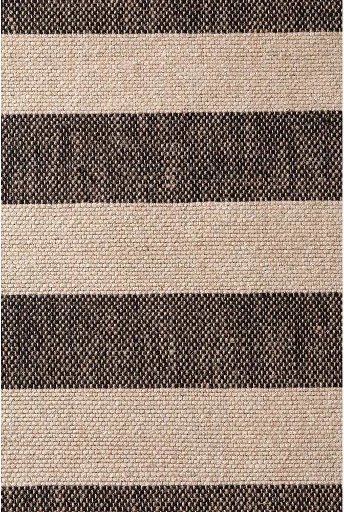 Čierny/krémovobiely obojstranný/ručne tkaný jutový koberec 200x300 cm Playa – Hanse Home