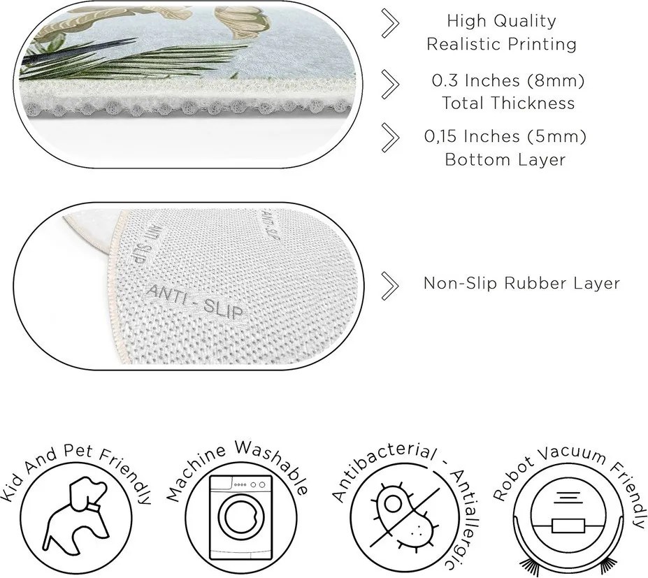 Prateľný detský koberec ø100 cm Jungle – Mila Home