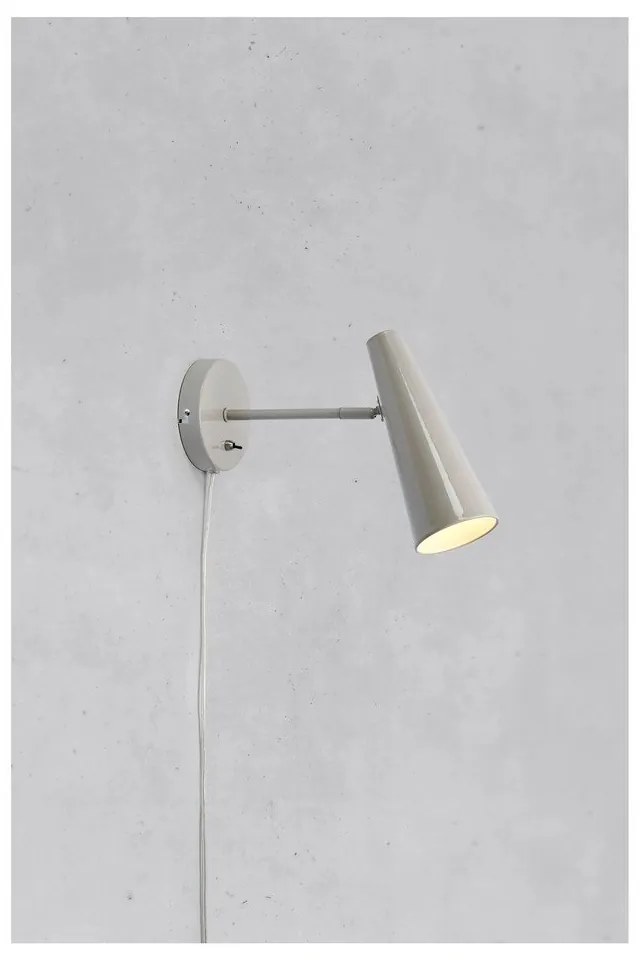 Sivobéžové nástenné svietidlo do zásuvky Peak – Markslöjd