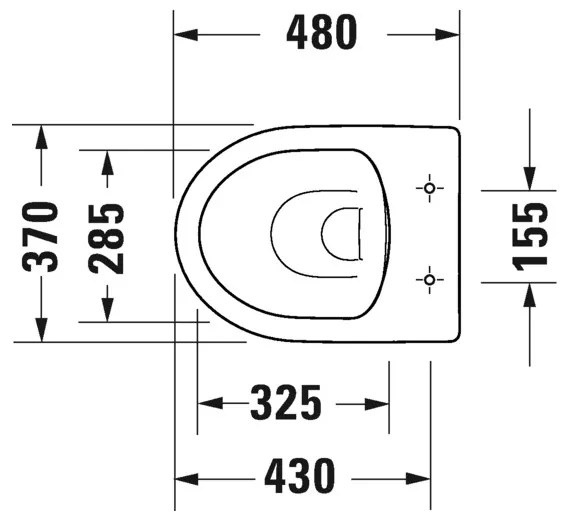 Duravit No.1 - Stojace WC, Rimless, biela 21840900002