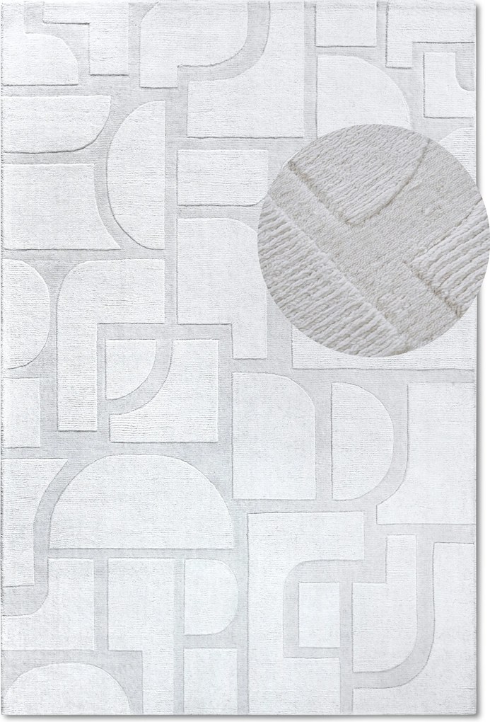 Kusový koberec Villeroy & Boch 106173 Cream, 120x170, biela, obývacia izba, Villeroy & Boch