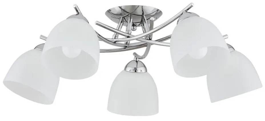 Prisadený luster SEVA 5xE27/15W/230V lesklý chróm