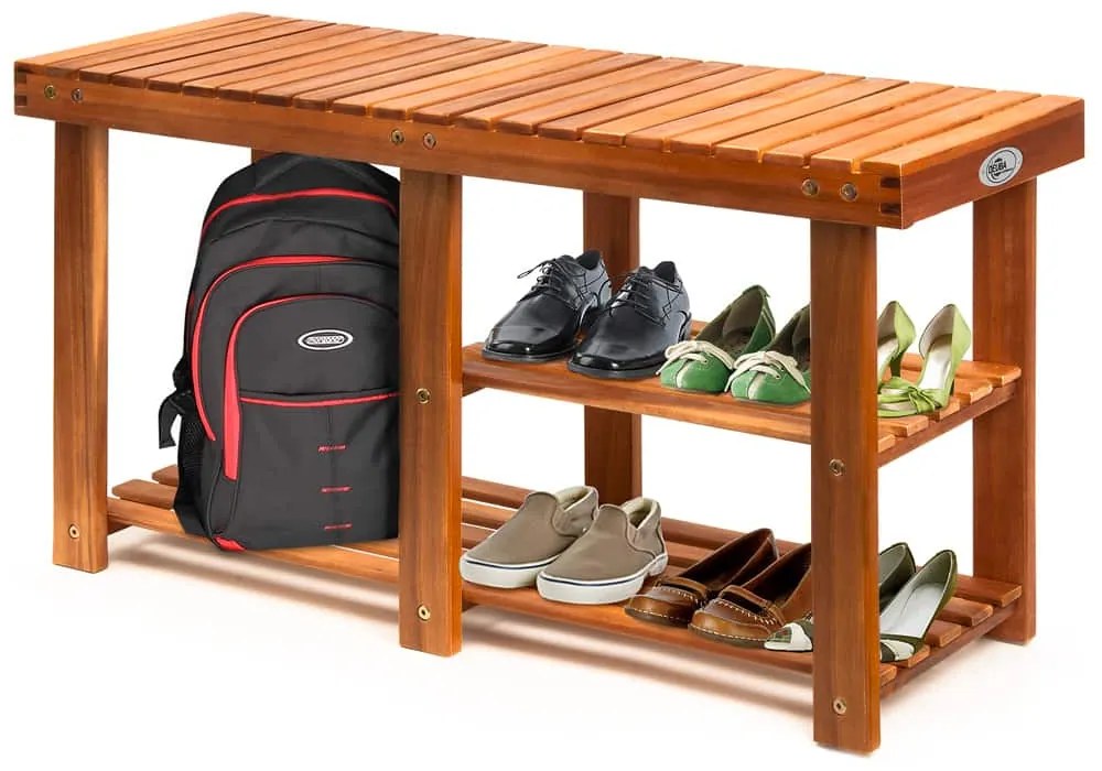 InternetovaZahrada Botník a lavica 2v1 agát - 87x28x45 cm