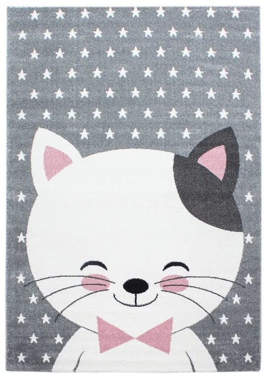 Ayyildiz, Detský kusový koberec Kids 550 pink, 160x230, šedá, detská izba
