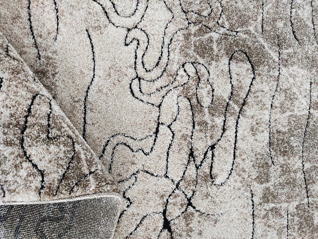 Berfin Dywany, Kusový koberec Miami 126 Beige, 80x150, béžová, obývacia izba