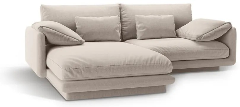 Béžová rohová pohovka (ľavý roh) Torino – Micadoni Home