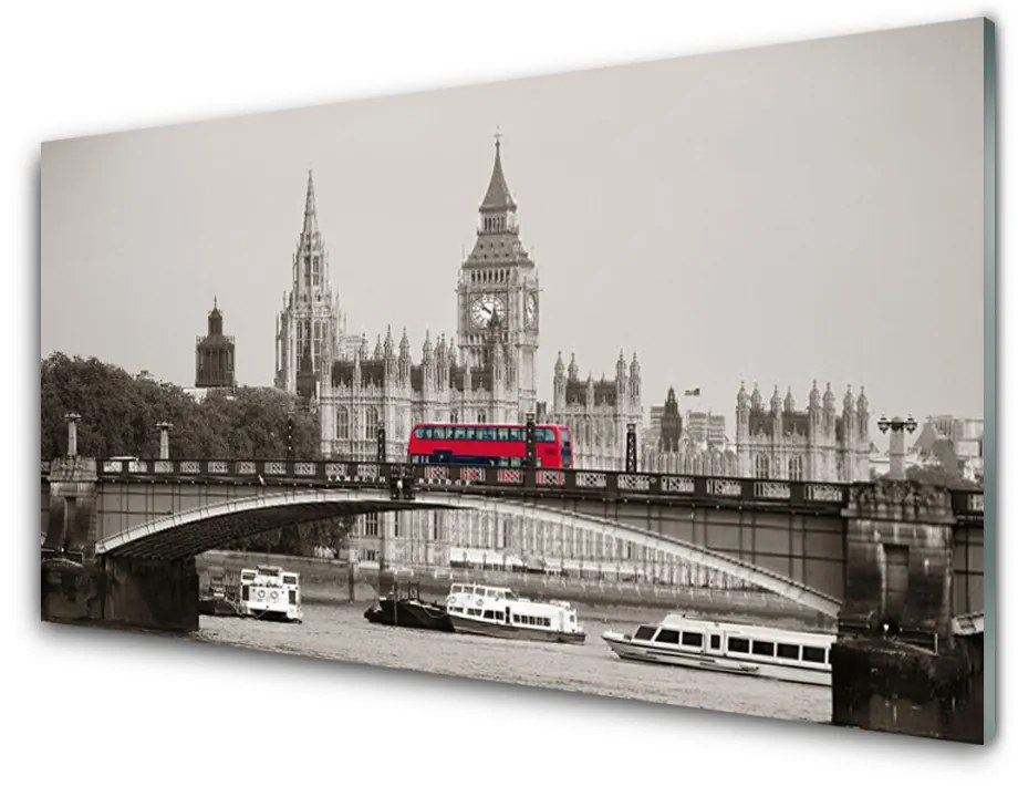 Obraz plexi Most londýn big ben 100x50 cm