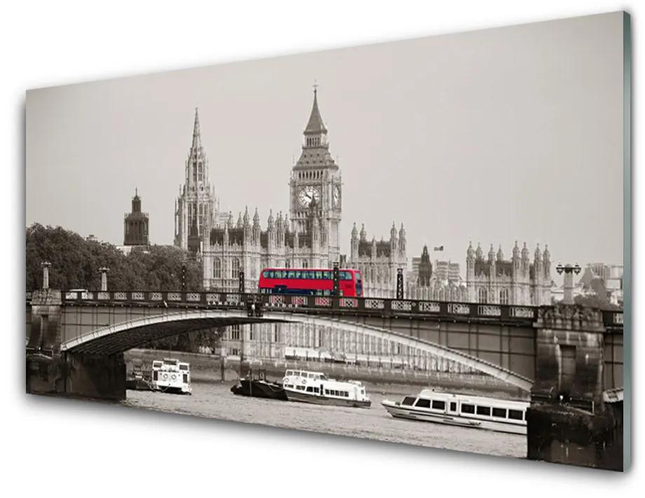 Obraz plexi Most londýn big ben 140x70cm