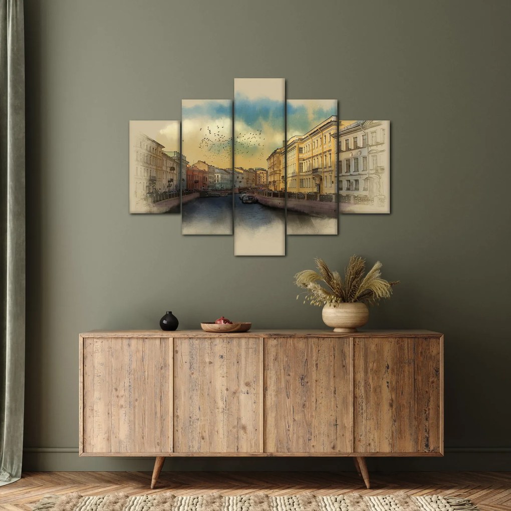 Obraz - Moyka rieka, Petrohrad, Rusko (150x105 cm)
