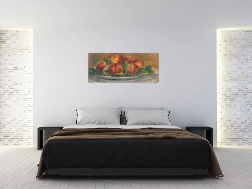 Obraz - Auguste Renoir, Peaches on a  Plate, reprodukcia (120x50 cm)