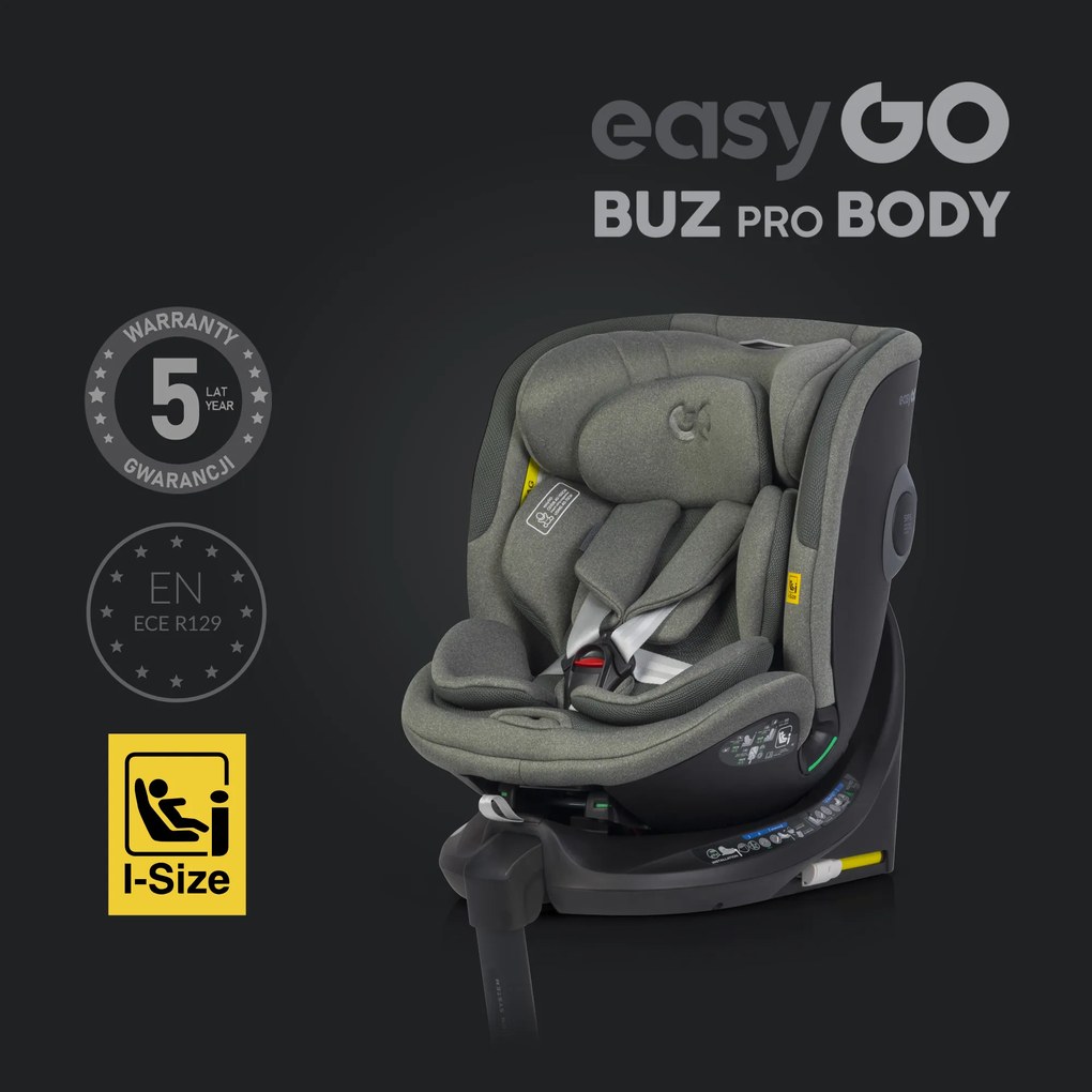 Súprava autosedačky EasyGo Buz Xtd Pro a Buz Pro Body 2 v 1 Greener