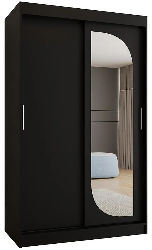 Skriňa Lucy 120 čierna