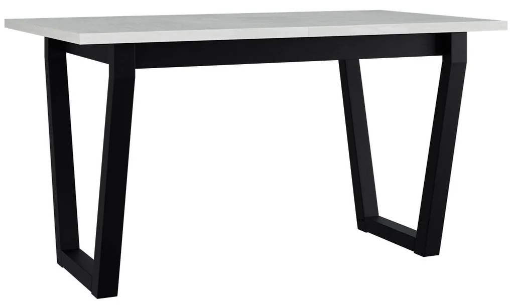 Rozkladací stôl Elarno 80 x 140/180 II, Morenie: sonoma - L, Farby nožičiek: čierne kovové