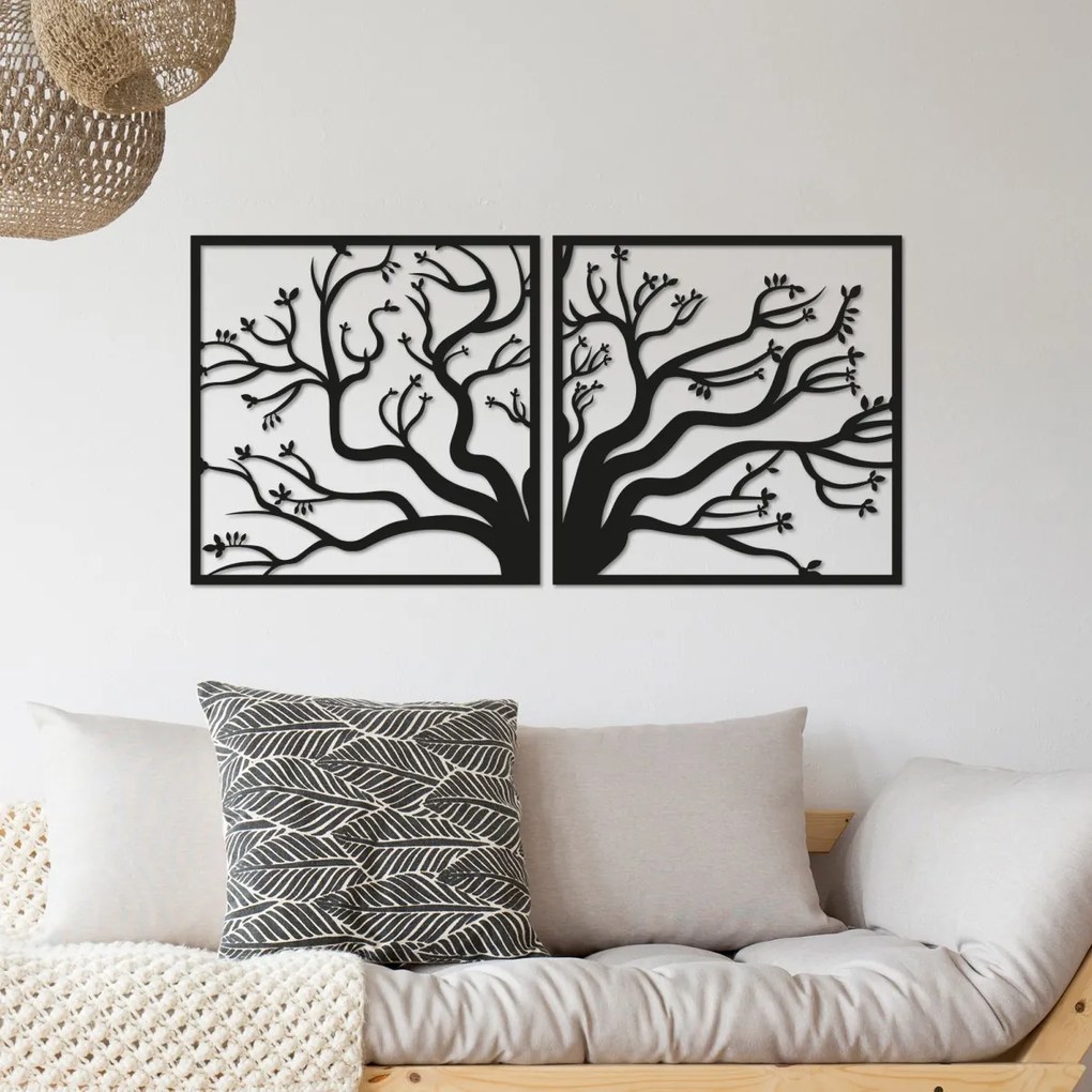 Nástenná dekorácia Tree I čierna