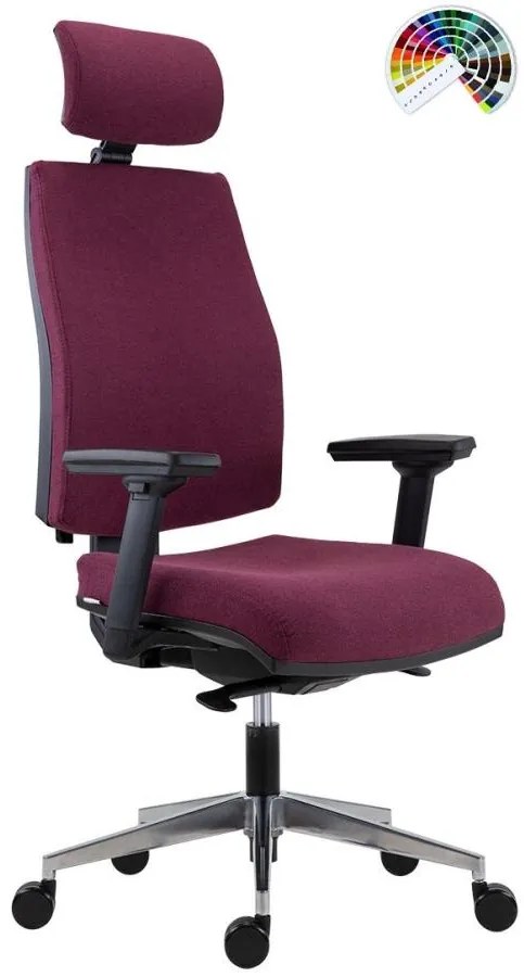 ANTARES Manažérska kancelárska stolička 1880 SYN ARMIN čalúnenie BLOOM koženka