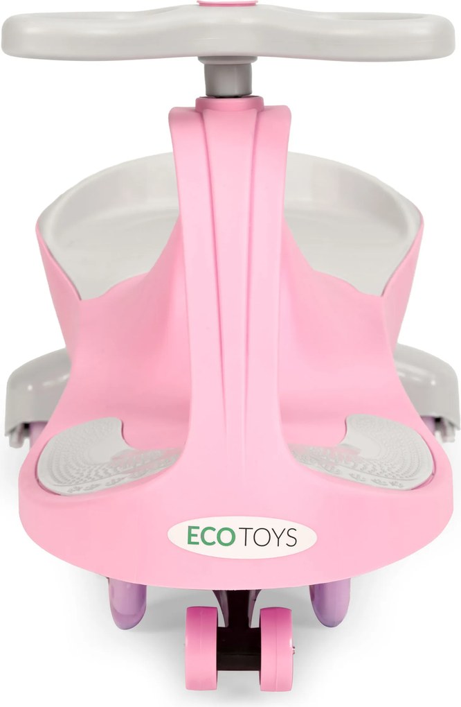 Gravitačné odrážadlo ECOTOYS s LED kolesami, ružové, 360° riadenie, od 3 rokov