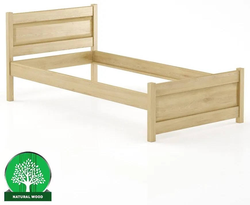 Posteľ buková LK120–100x200 prírodné