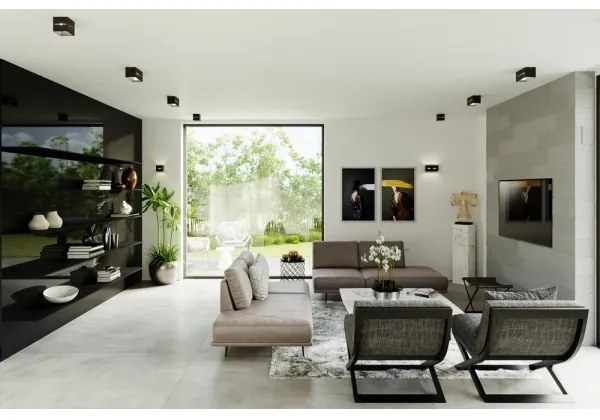 Nástenné svietidlo LOBO 1xG9/40W/230V čierna