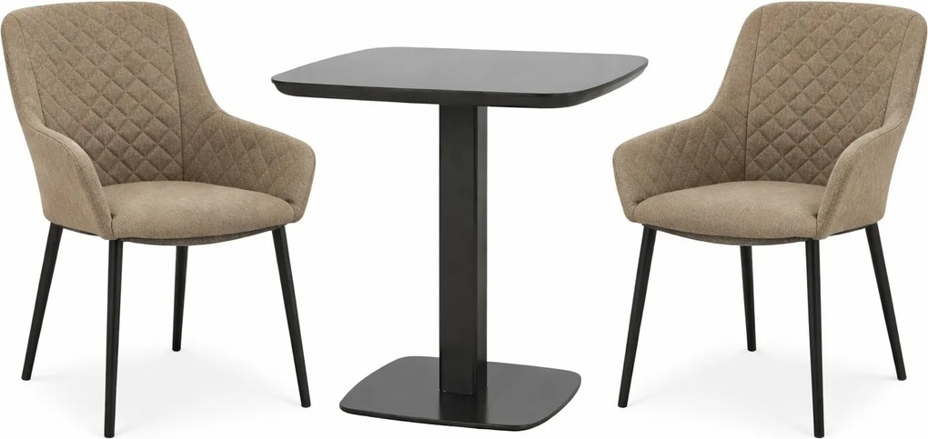 Doppler PICASO PARIS LIKA-TEX® pevné mocca - záhradná súprava 2+1