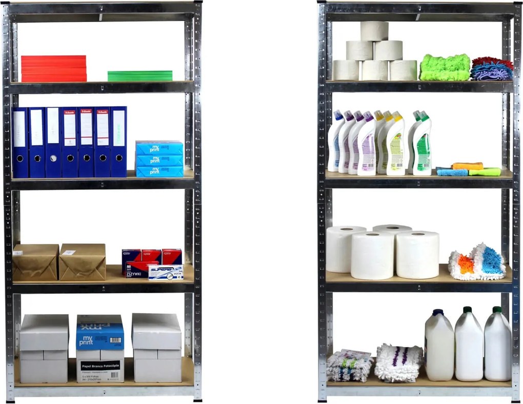 CH 5- policový kovový úložný regál Tosca VIII. 200 X 90 X 40 cm