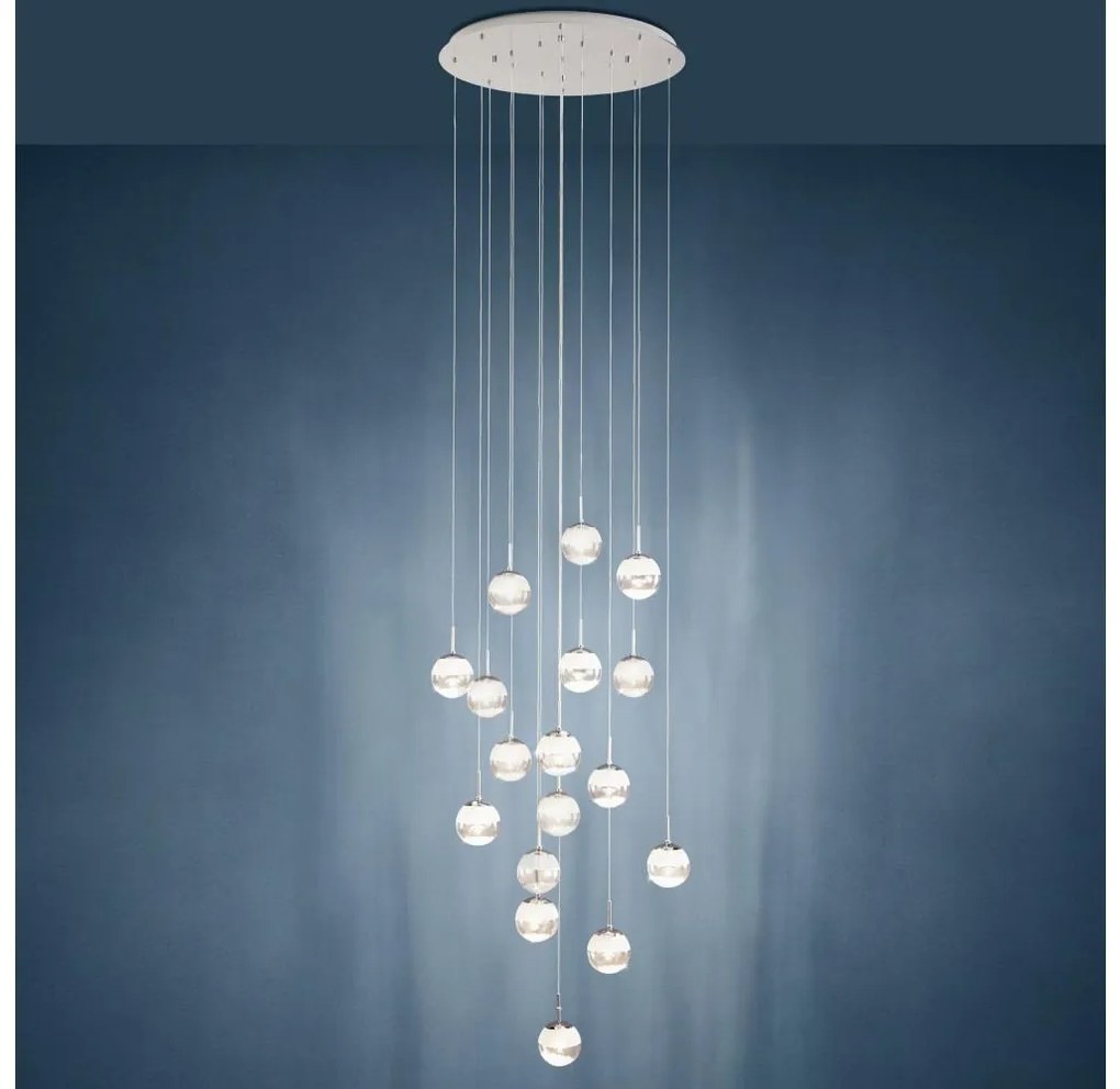 Eglo 39547 - LED Stmievateľný luster na lanku MONTEFIO 17xLED/5W/230V
