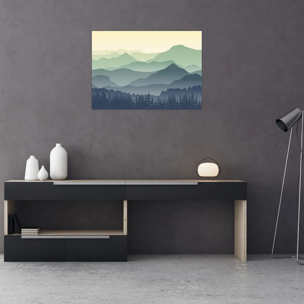 Obraz - Forest Mountain (70x50 cm)