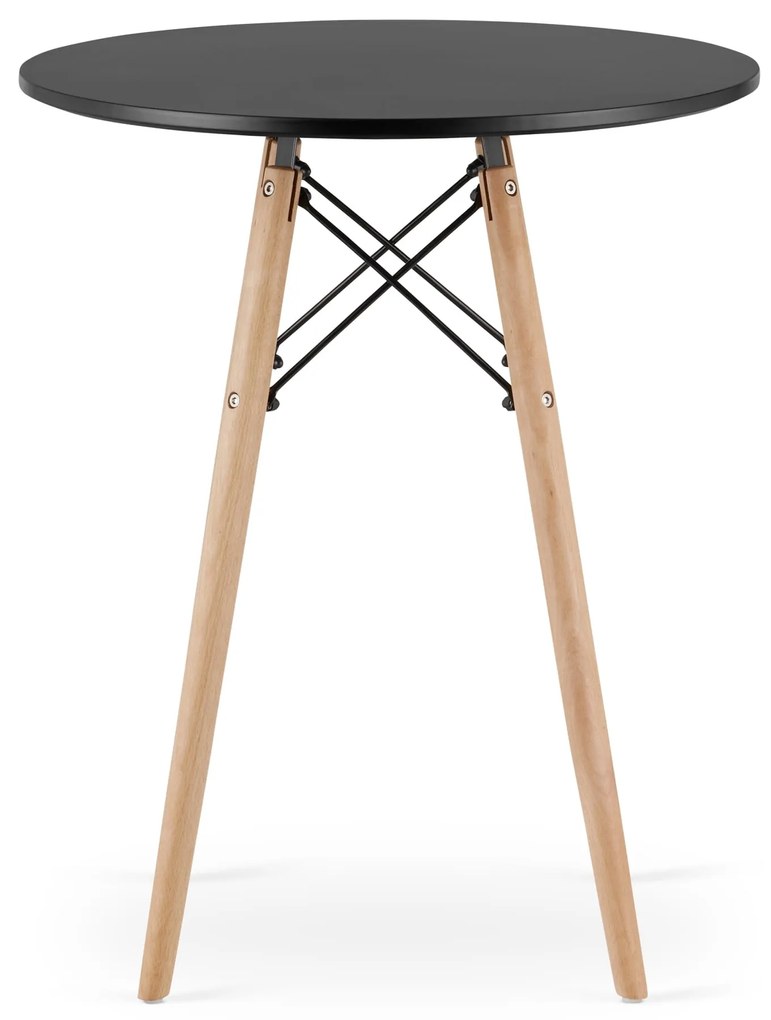 Dekorstudio Okrúhly jedálenský stôl TODI 60cm - čierny